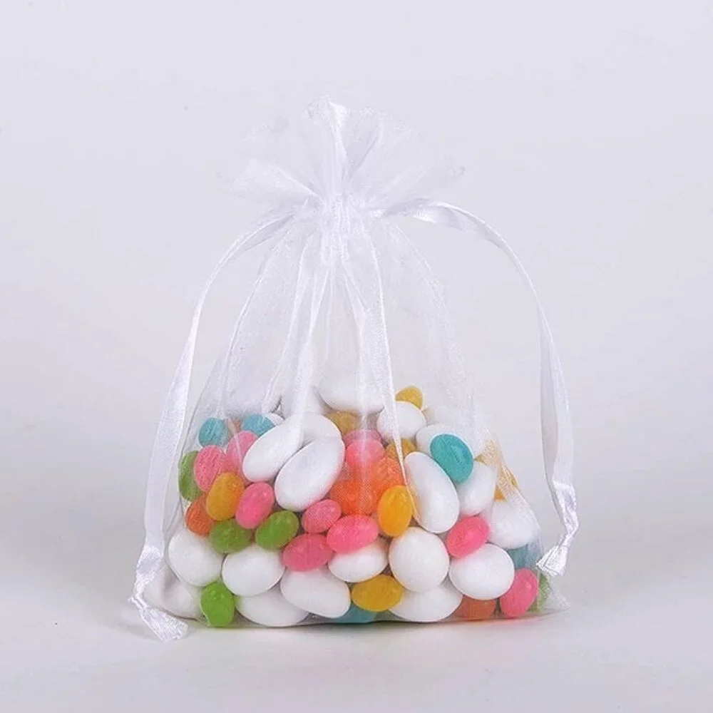 100 Wedding Organza Bag Large 8x14